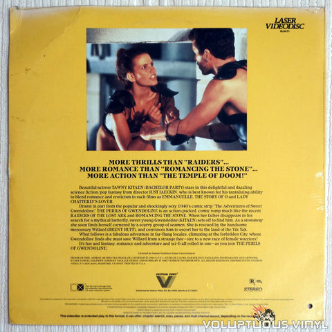 Perils of Gwendoline - LaserDisc - Back Cover