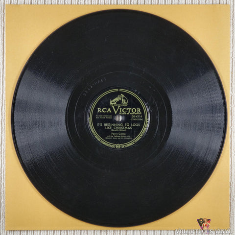 Perry Como And The Fontane Sisters With Mitchell Ayres And His Orchestra – It's Beginning To Look Like Christmas / There Is No Christmas Like A Home Christmas shellac