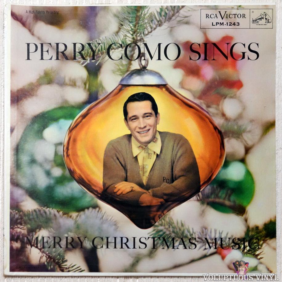 Perry Como ‎– Perry Como Sings Merry Christmas Music vinyl record front cover