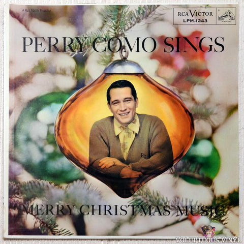 Perry Como ‎– Perry Como Sings Merry Christmas Music vinyl record front cover