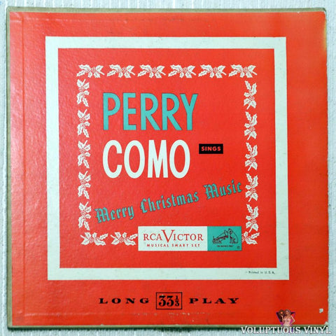 Perry Como ‎– Perry Como Sings Merry Christmas Music vinyl record front cover