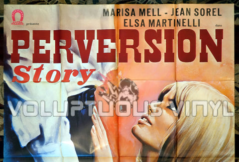 Perversion Story - French Grande Poster - Marisa Mell Nude - Top Half
