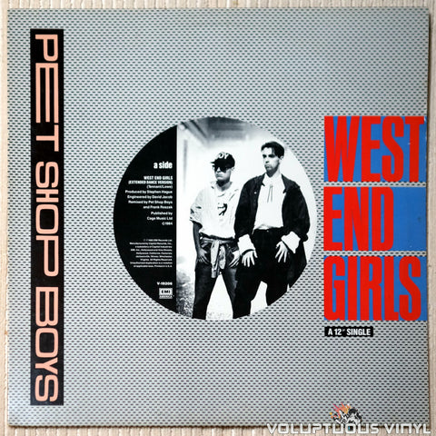 Pet Shop Boys ‎– West End Girls vinyl record front cover