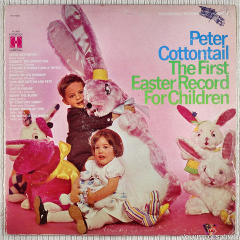 Various ‎– Peter Cottontail: The First Easter Record for Children vinyl record front cover