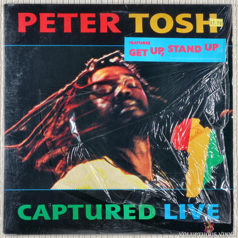 Peter Tosh – Captured Live vinyl record front cover