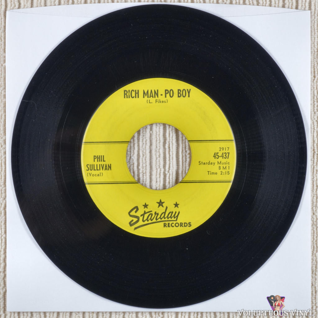 Phil Sullivan ‎– Rich Man - Po Boy vinyl record Side A