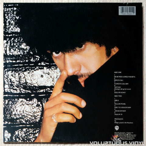 Philip Lynott ‎– Solo In Soho - Vinyl Record - Back Cover