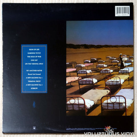 Pink Floyd ‎– A Momentary Lapse Of Reason - Vinyl Record - Back Cover