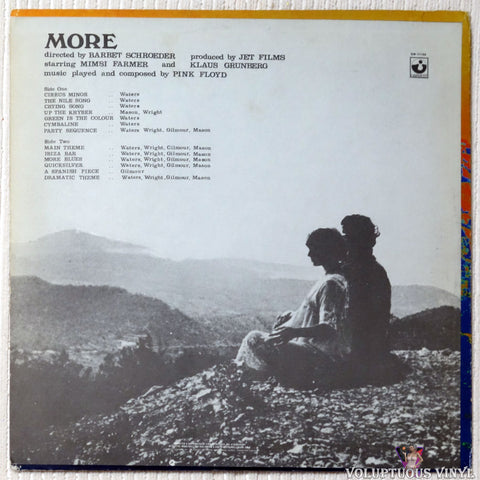 Pink Floyd ‎– Original Motion Picture Soundtrack From The Film "More" vinyl record back cover