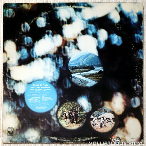 Pink Floyd ‎– Obscured By Clouds vinyl record back cover