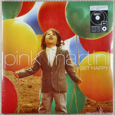 Pink Martini ‎– Get Happy vinyl record front cover