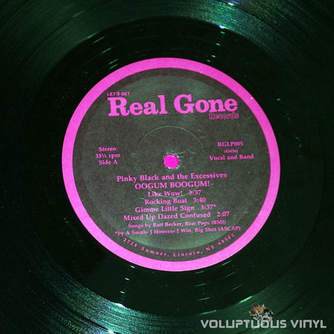 Pinky Black And The Excessives ‎– Oogum Boogum! - Real Gone Vinyl Record Label