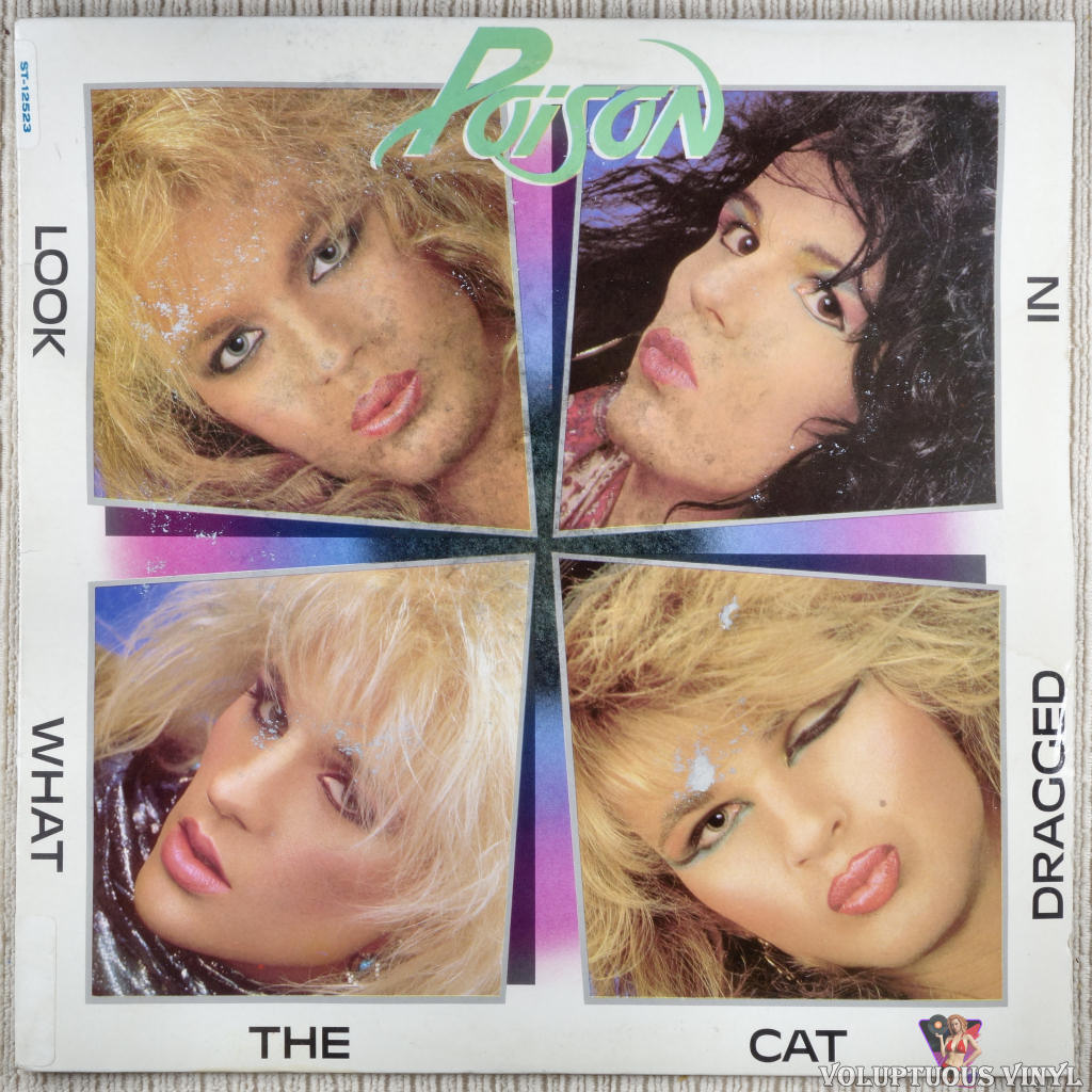 Poison – Look What The Cat Dragged In vinyl record front cover
