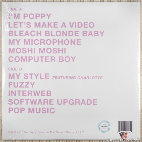Poppy – Poppy.Computer vinyl record back cover