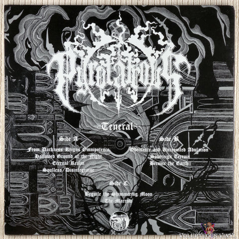 Pyrolatrous ‎– Teneral vinyl record back cover