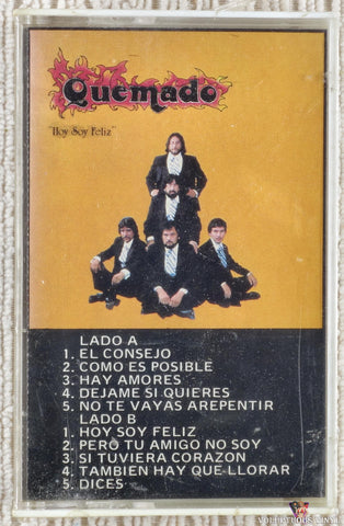 Quemado – Hoy Soy Feliz cassette tape front cover