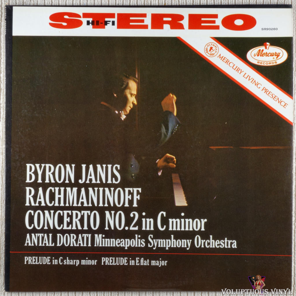 Sergei Vasilyevich Rachmaninoff / Byron Janis / Antal Dorati / Minneapolis Symphony Orchestra – Concerto No. 2 In C Minor vinyl record front cover