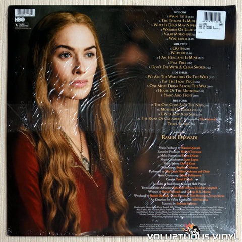 Ramin Djawadi ‎– Game of Thrones Season 2 - Vinyl Record - Back Cover