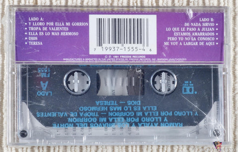 Ramon Ayala Y Los Bravos Del Norte – Ramon Ayala Y Lloro Por Ella Mi Gorrion cassette tape back cover
