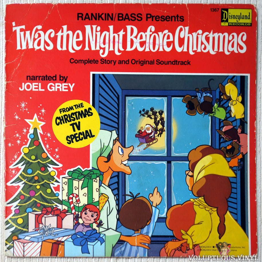 Rankin / Bass ‎– 'Twas The Night Before Christmas vinyl record front cover
