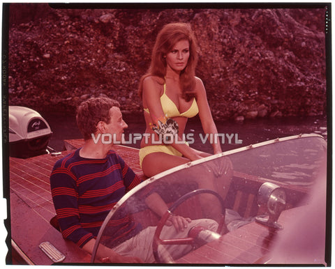 Raquel Welch - Fathom (1967) Sexy Yellow Bikini Boat Transparency