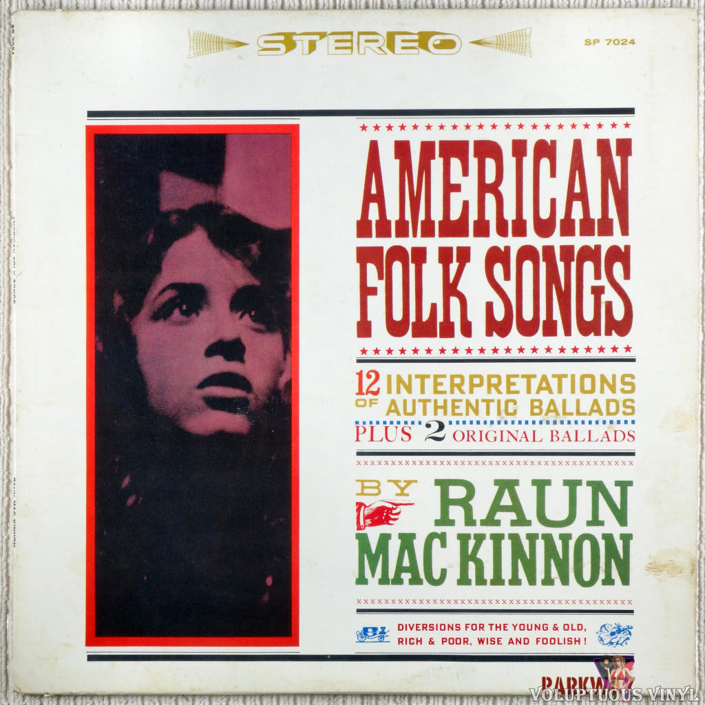 Raun MacKinnon ‎– American Folk Songs vinyl record front cover