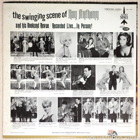 Ray Anthony ‎– The Swinging Sound Of Ray Anthony - Vinyl Record - Back Cover