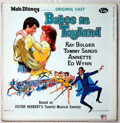 Original Cast Of Babes Of Toyland, Ray Bolger, Tommy Sands, Annette Funicello, Ed Wynn – Babes In Toyland (1961) Mono