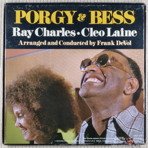 Ray Charles & Cleo Laine – Porgy & Bess vinyl record back cover