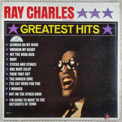 Ray Charles ‎– Greatest Hits vinyl record front cover
