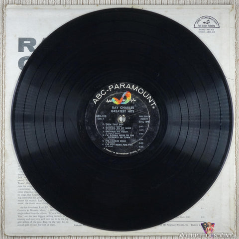Ray Charles ‎– Greatest Hits vinyl record