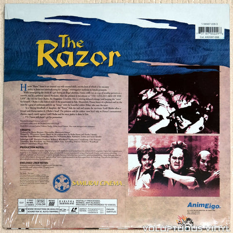 Razor 2: The Snare laserdisc back cover