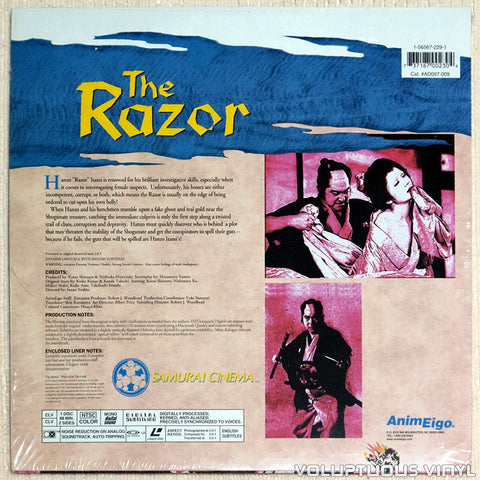 Razor 3: Who's Got the Gold laserdisc back cover