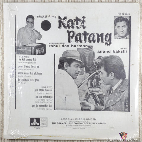 R. D. Burman – Kati Patang vinyl record back cover
