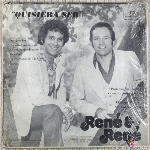 Rene & Rene ‎– Quisiera Ser vinyl record back cover