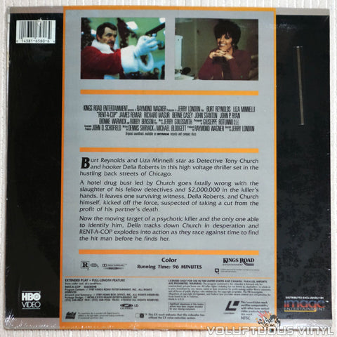 Rent-A-Cop - Laserdisc - Back Cover