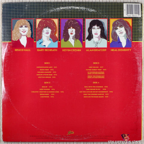 REO Speedwagon ‎– A Decade Of Rock And Roll 1970 To 1980 vinyl record back cover