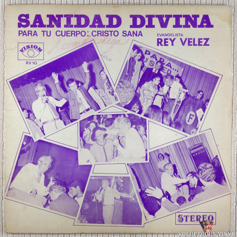 Rey Velez – Sanidad Divina Para Tu Cuerpo: Cristo Sana vinyl record front cover