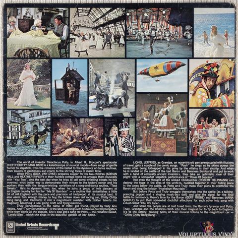 Richard M. Sherman & Robert B. Sherman ‎– Chitty Chitty Bang Bang vinyl record back cover
