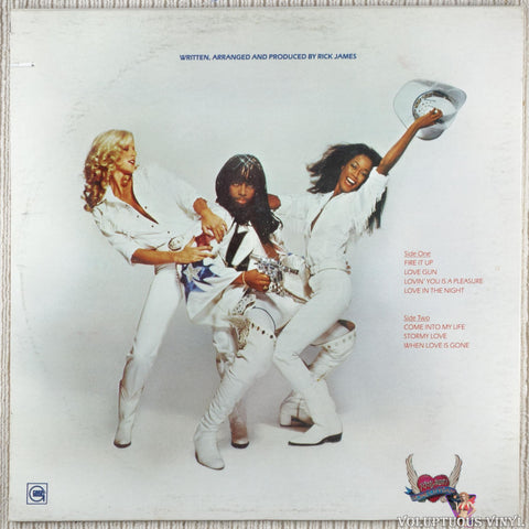 Rick James – Fire It Up vinyl record back cover