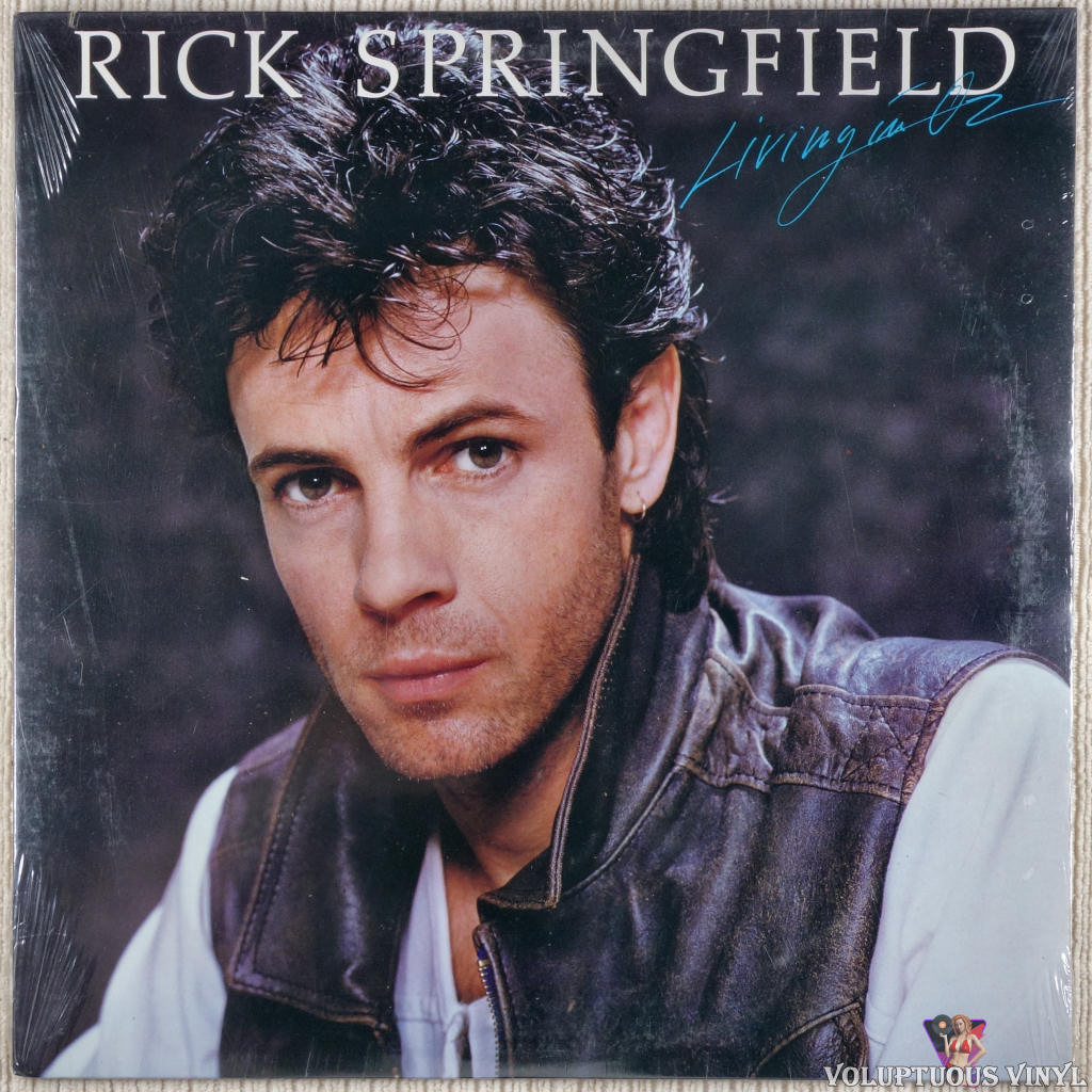 Rick Springfield ‎– Living In Oz vinyl record front cover