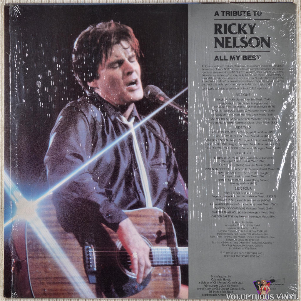 RICKY NELSON - Greatest Hits CD Travelin’ Man I Got A Feeling
