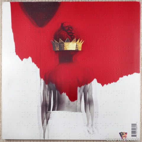 Rihanna ‎– Anti vinyl record back cover