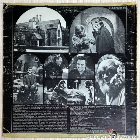 The Robert Cobert Orchestra ‎– The Original Music From ABC's Dark Shadows - Vinyl Record - Back Cover
