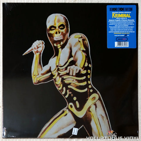 Roberto Pregadio ‎– Kriminal vinyl record front cover