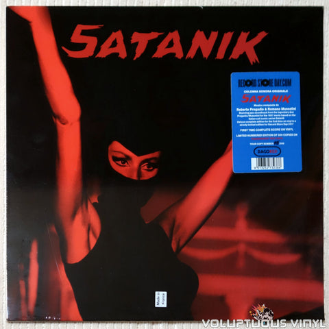 Roberto Pregadio & Romano Mussolini ‎– Satanik (Original Soundtrack Music) vinyl record front cover
