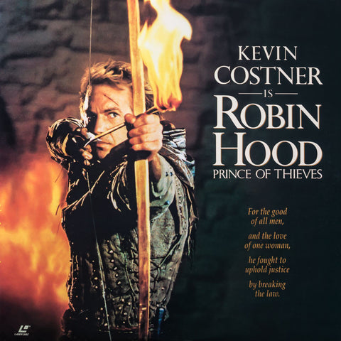Robin Hood: Prince of Thieves (1991) Kevin Costner LaserDisc