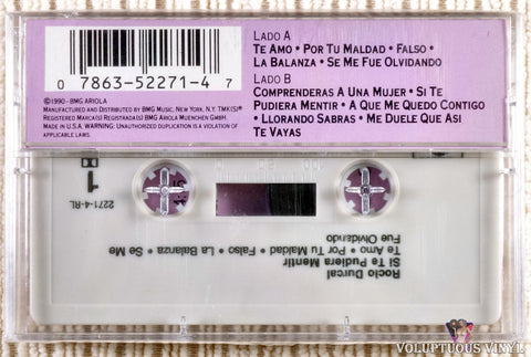 Rocio Dúrcal ‎– Si Te Pudiera Mentir cassette tape back cover