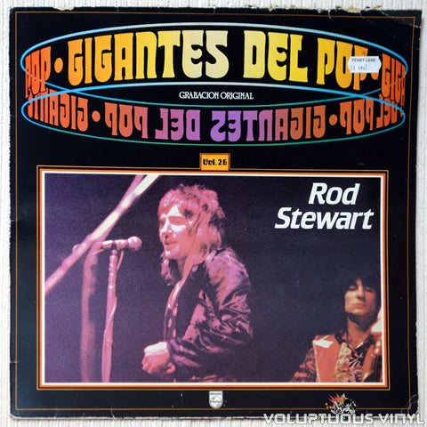 Rod Stewart ‎– Gigantes Del Pop Vol. 26 vinyl record front cover