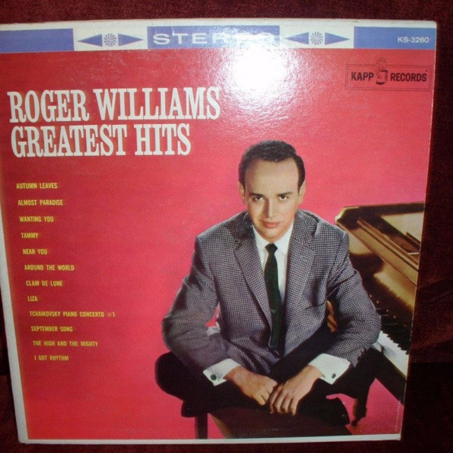 Roger Williams ‎– Greatest Hits - Vinyl Record - Front Cover